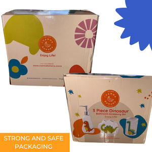 Dinosaur 3 Pieces Fun Bathroom Accessories Set for kids